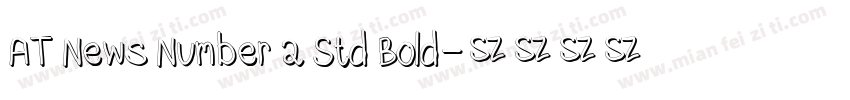 AT News Number 2 Std Bold字体转换